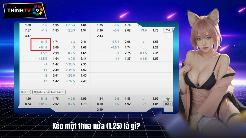 Kèo một thua nửa (1.25) là gì? Khi nào nên đặt cược? 2 Keo mot thua nua 1.25